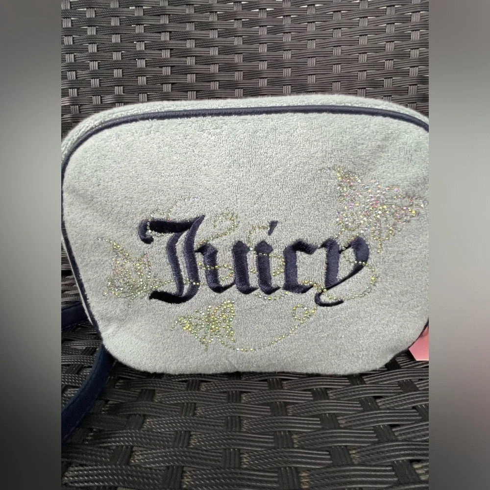 Juicy Couture Green Crossbody Bag with butterfly Design, Juicy couture crossbody